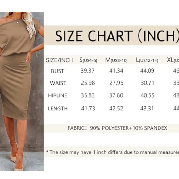 Women's off the shoulder body con dress large NWT - Picture 5 of 7